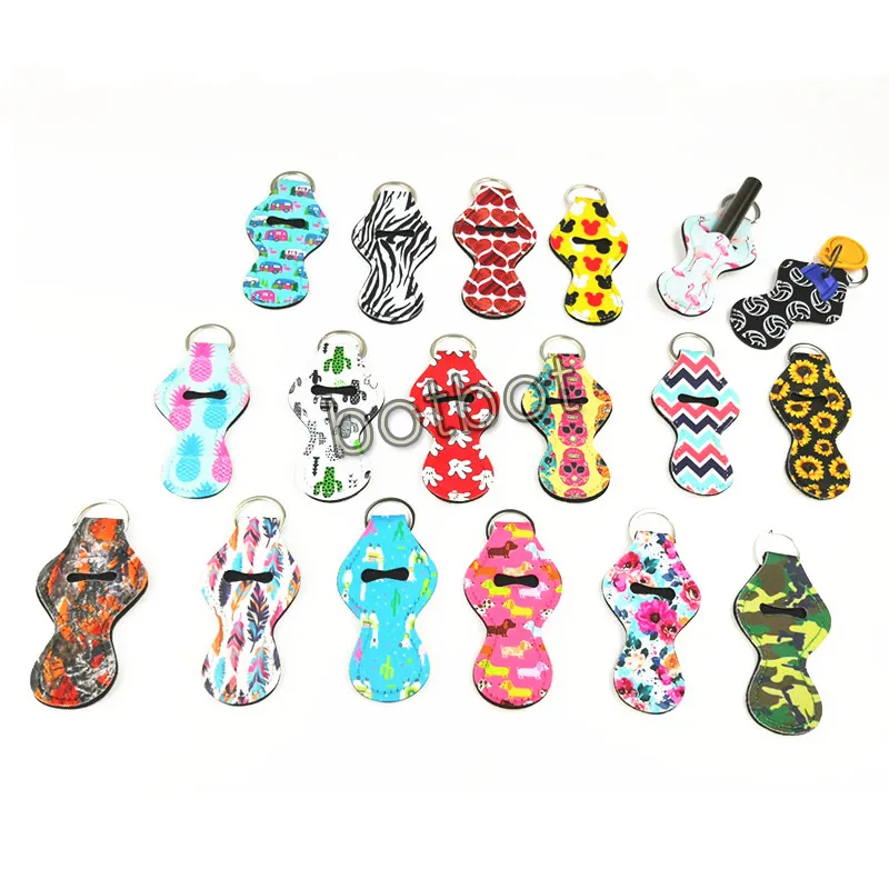 72 Styles Party Favor 30ML Hand Sanitizer Bottle Holders Keychain Bags Lipstick Key holder Perfume Container Bottles Keychains