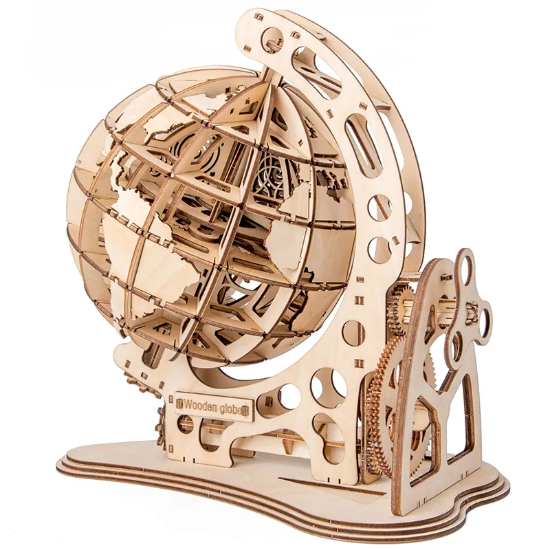 3D Wooden Globe Mechanical Drive 3d Wooden Puzzle Rotating Transmission  Gear For Home And Office Decoration Perfect Gift For Adults From  Japan_store, $44.41