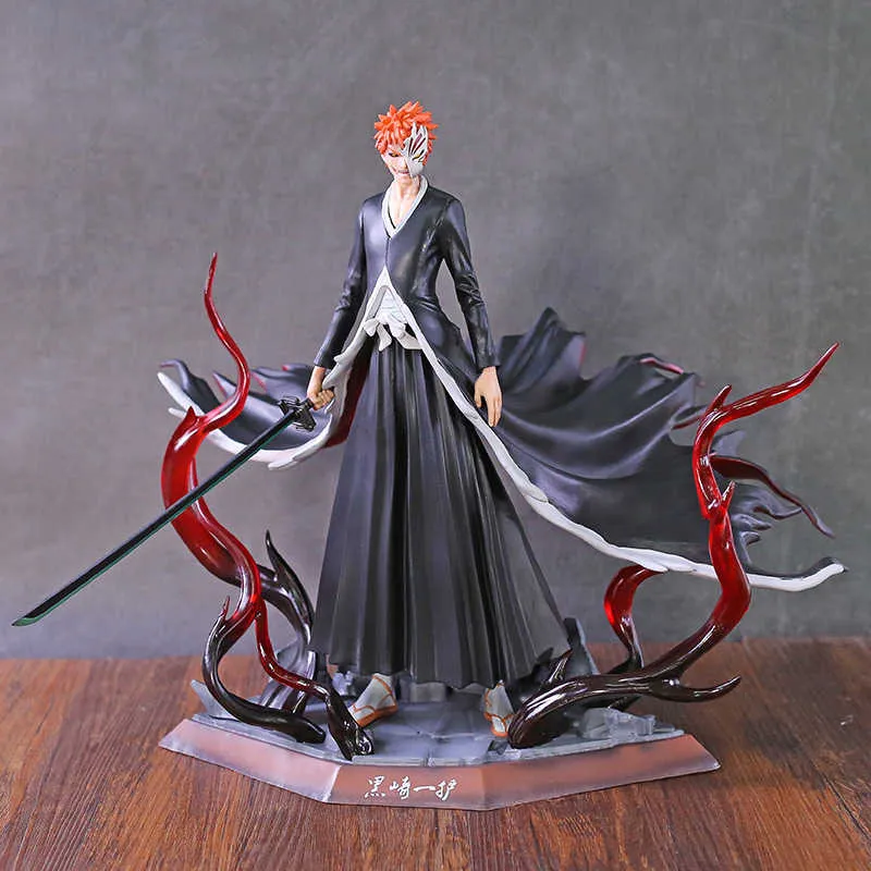 Bleach Ichigo Kurosaki 2nd Stage Hollow Ver. Statue PVC-Figurensammlung Anime-Modellspielzeug Q0722