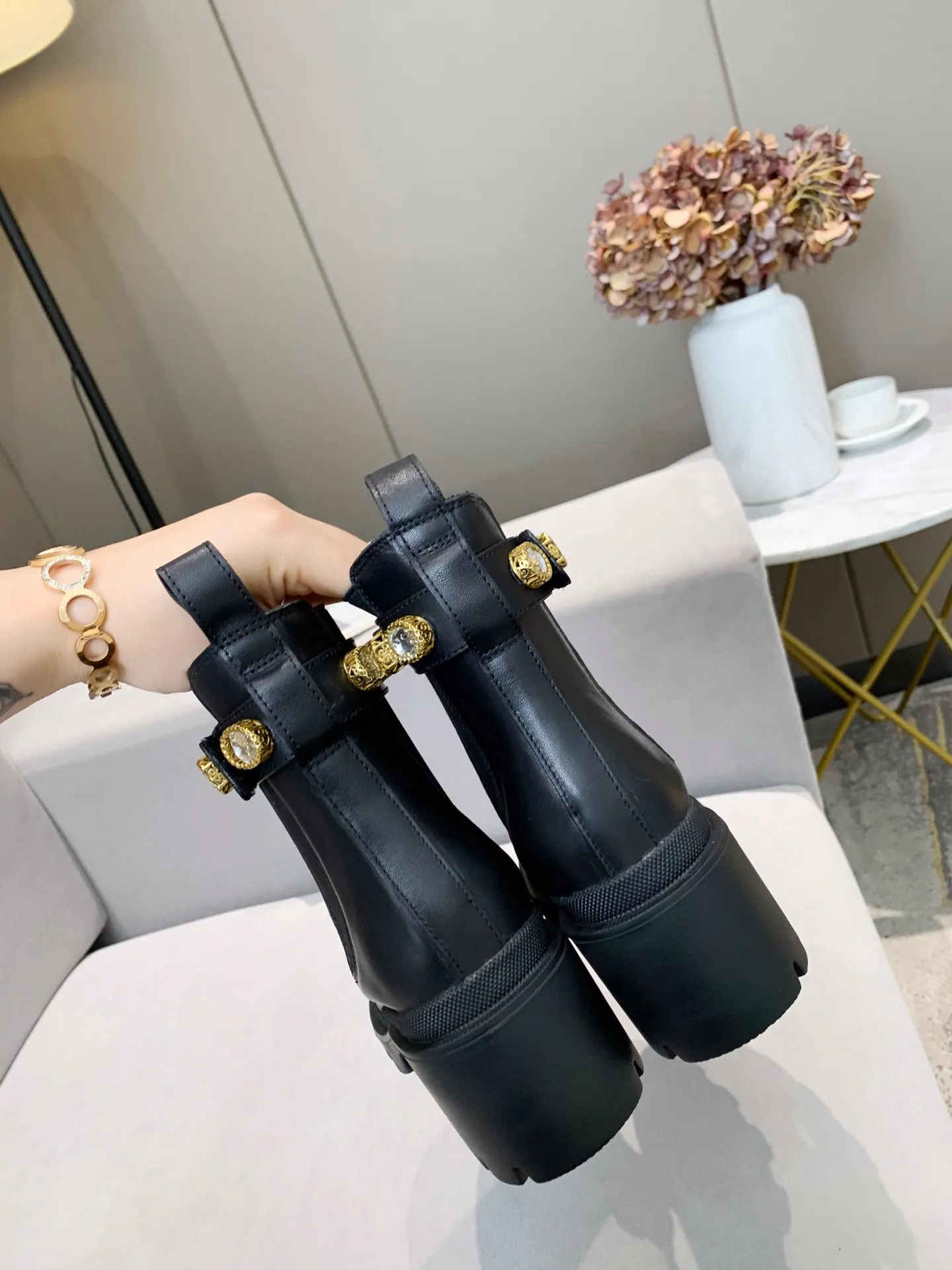 Gucci snake cheap boots womens