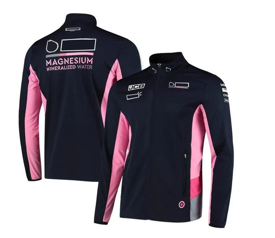 Veste de costume de course F1, veste à manches longues, tenue d'automne et d'hiver, veste d'équipe de point de match, pull chaud, combinaison de voiture de formule 1 personnalisée du même style