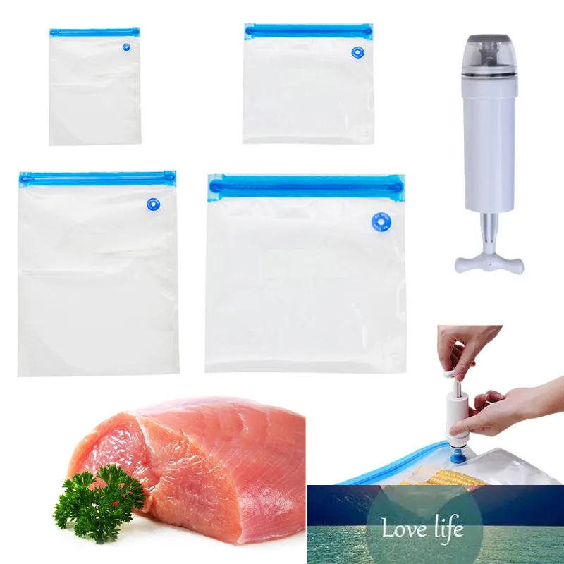 Sacchetto Per Alimenti Sottovuoto Riutilizzabile Da 15 Pezzi Sacchetti Per Alimenti Sottovuoto Con Cerniera Senza BPA Con Clip Di Tenuta Sacchetti Per Alimenti Per Imballaggio Portatile - Foto 2