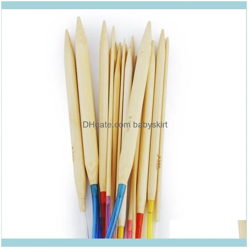 Sizes Circular Bamboo Knitting Needles Set With Colored Tube 2.0mm-10.0mm 80cm1