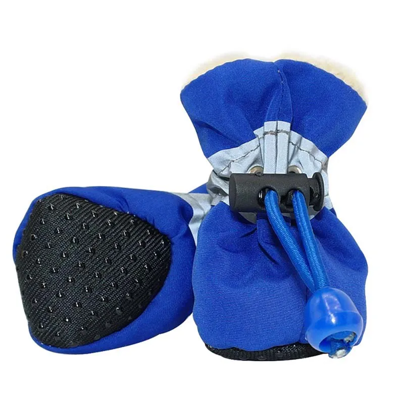 6 couleurs vêtements pour chiens 4 pièces imperméable hiver animal de compagnie doggi nuit chaussures de sécurité anti-dérapant pluie bottes de neige chaussures épaisses chaudes pour petits chats chiot chiens chaussettes chaussons nouveau A127