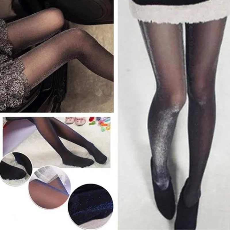 Socks Hosiery 1PC Fashion Women Ladies Sexy Charming Shiny Pantyhose Glitter Stockings Womens Glossy Thin Tights Summer Autumn