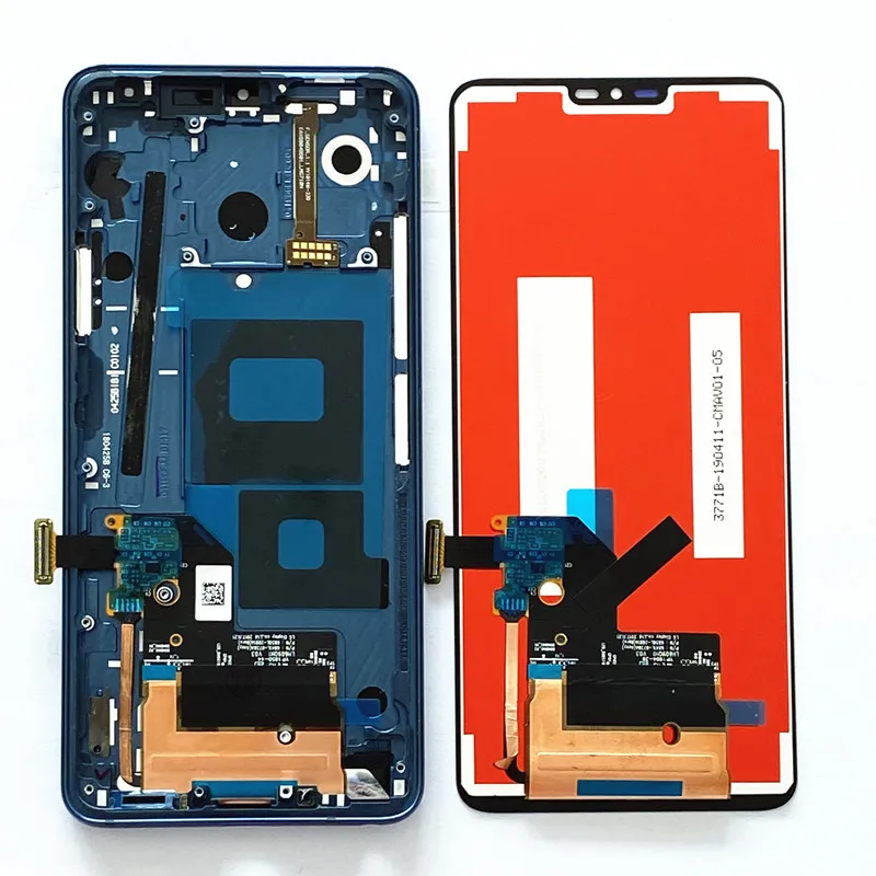 LG G7 Thinq G710 için Dokunmatik Paneller LCD Ekran VMP G710EM G710PM Ekran Digitizer Meclisi Değiştirme 100% Kesinlikle Tesed Hiçbir Ölü Piksel