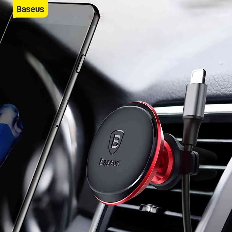 Baseus Magnetic Car i Für Huawei Kabel Clip Organizer 360 Rotation Air Vent Mount Handy Halter Stan