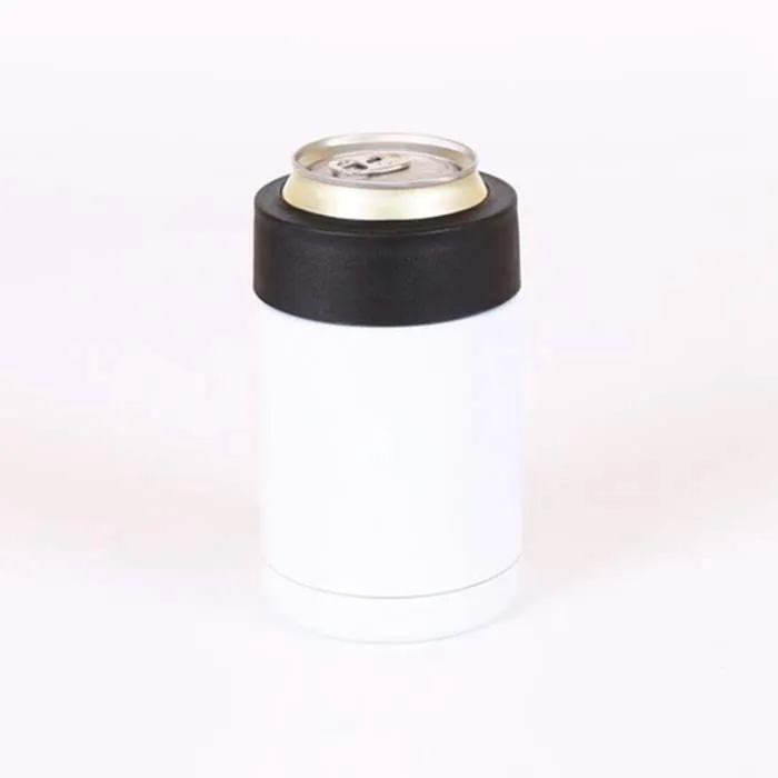 Heat Sublimation DIY Cans Cooler Stainless Steel Mugs Double Wall Beverage Cold Keeper 12oz Slim Straight Cup Insulator WY1229