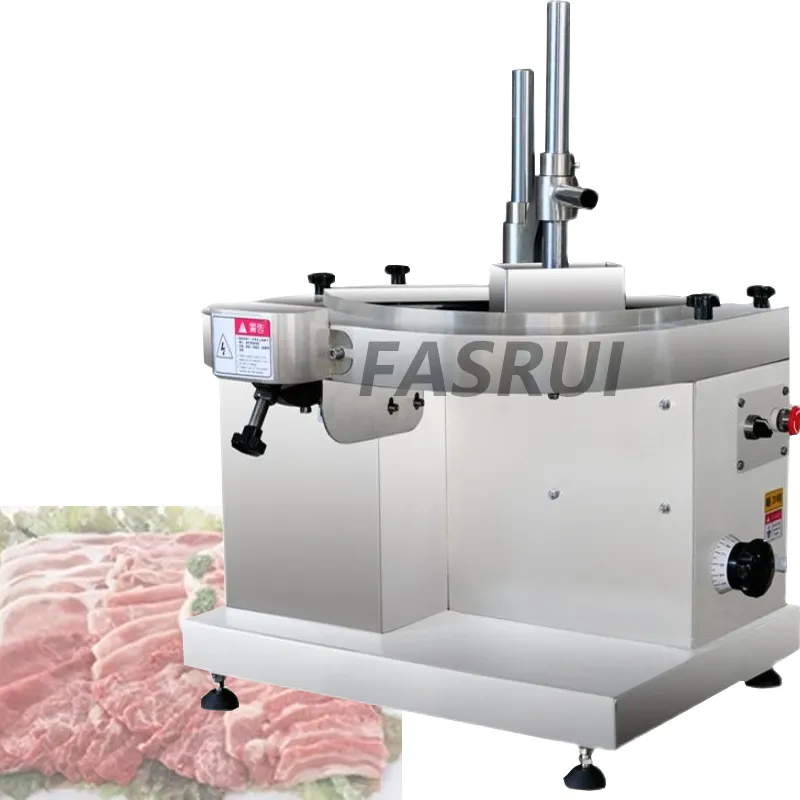 750W Automatic Electric flesh Cutter Machine Meat Slicer Block Fresh Meat Slicing Maker