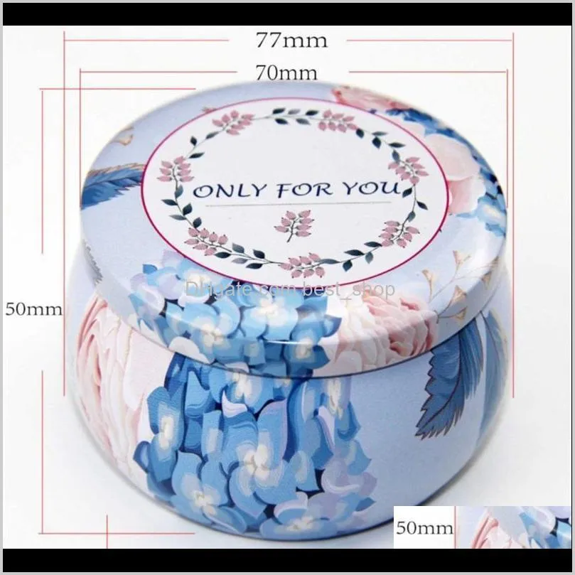 merry christmas pattern metal box circular aromatherapy candle jar scented tea candy packing makou iron case 1 6tb j2