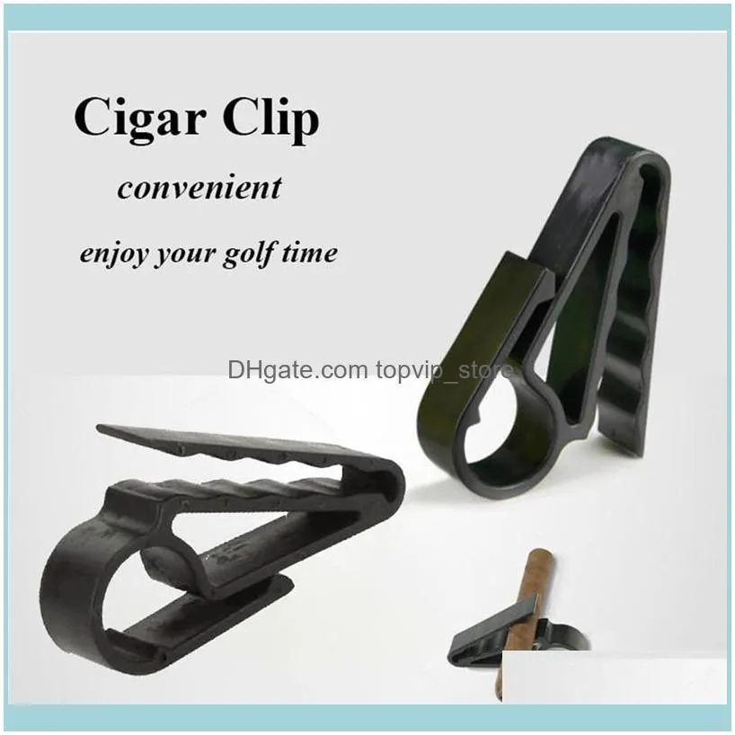 Golf Accessories Cigars Cigarette Holder Portable Clips Clamp Minder For Golfers Carts Training Aids