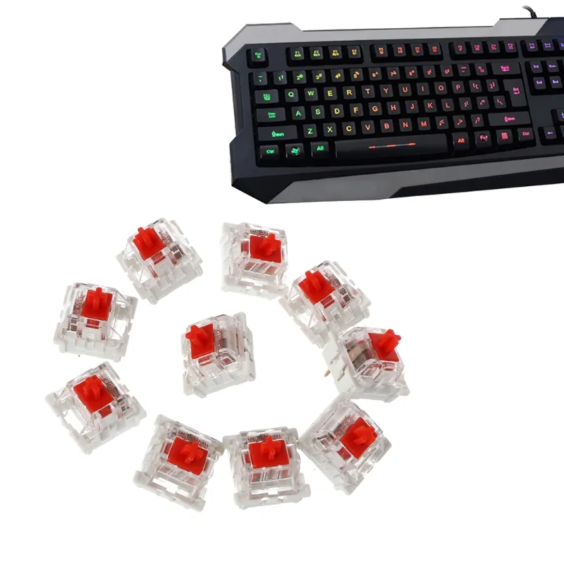 10Pcs 3 Pin Mechanical Keyboard Switch Replacement For Gateron Cherry MX