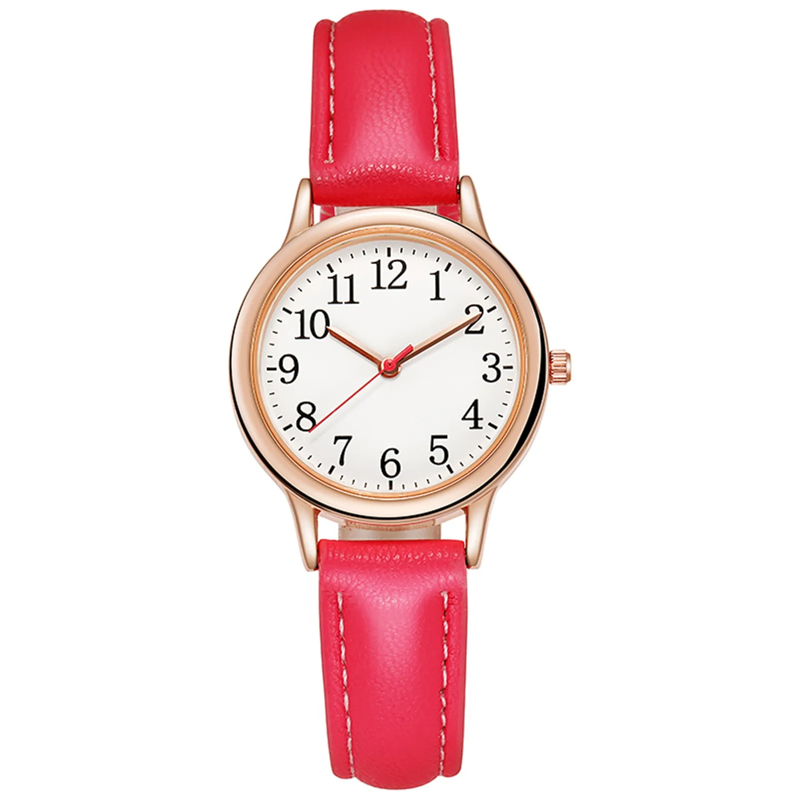 Ladies Quartz Watch Candy Leather Strap Fashion Watches Color 1 Montre de luxe