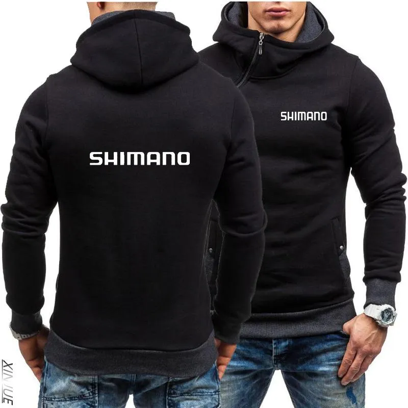 Mens Hoodies & Sweatshirts SHIMANO Fishing Logo Spring Autumn Printing  Oblique Zipper Hoodie Casual Personality Street Sportswear Track Sui From  Fengyiyi, $24.81