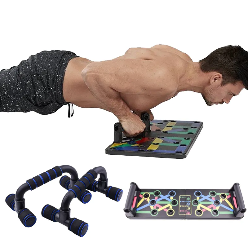 Push-up Rack Folded Board Multi-Function Set Home Gym Chest Muscle Grip Fitness Equipment Abdominales X0524