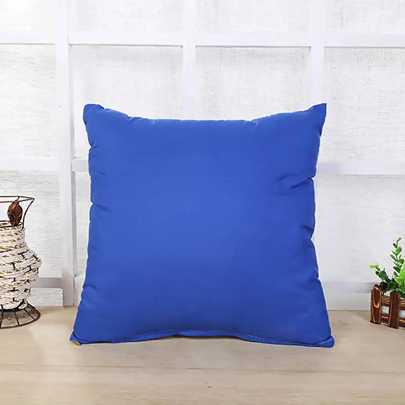 Solid color throw pillowcase Pull Plush Sofa backrest pillowslip 45*45cm Soft healthy cushion pillow cover with zipper candy colors cases