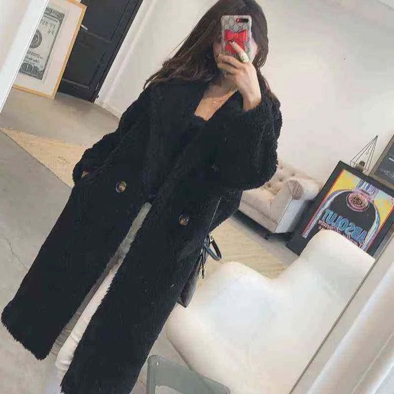 Womens Pink Teddy Bear Winter Coat Thick Warm And Oversized Faux Lambswool Fur Fluff Outerwear For High Street Style 211123 From Lu01 45.57 DHgate.Com