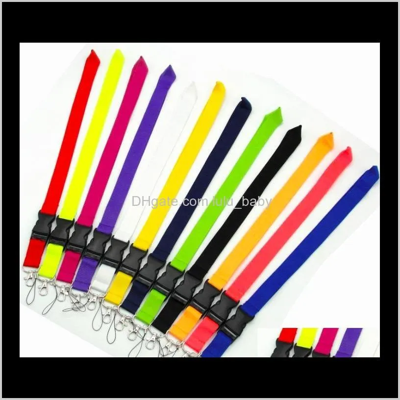 11 designs string head neck strap lanyard 12 colors key phone work id card slim design