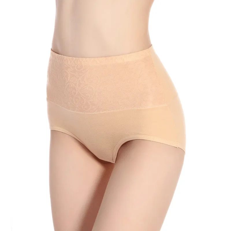 Großhandel frauen höschen hohe taille baumwolle unterwäsche weiche atmungsaktive unterhosen volle abdeckung stretch slip lady pantie