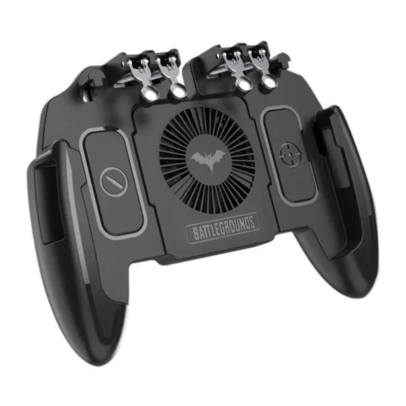 Controller di gioco per telefono cellulare a sei dita Joystick Ventola di raffreddamento Gamepad 2021 Controller di dissipazione del calore regolabili Joystick