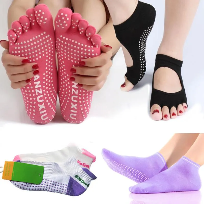 Sports Socks Anti-Slippery Yoga For Women Finger-Separated Sport Breathable Accessories Ankle-Length Ladies U418