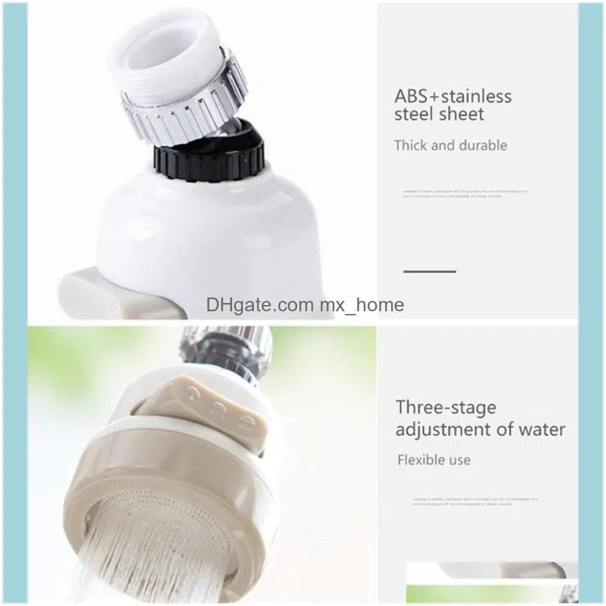 Kitchen Faucets 360ﾰ Swivel Faucet Tap Aerator Diffuser Nozzle Splash-Proof Filter 3 Gear Sprayer Head Female Thread No