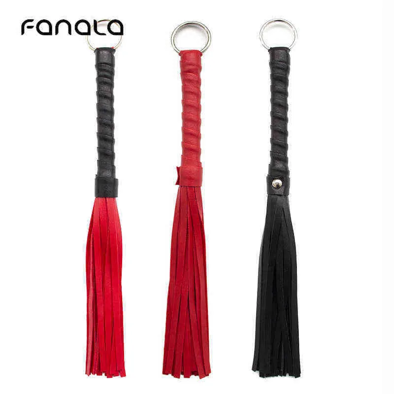 Nxy Adult Toys Mini Pu Leather Spanking Whip Fetish Tassel Paddle Women and Men Gay Sex Toy for Couple Bdsm Bondage Erotic Accessories 1207