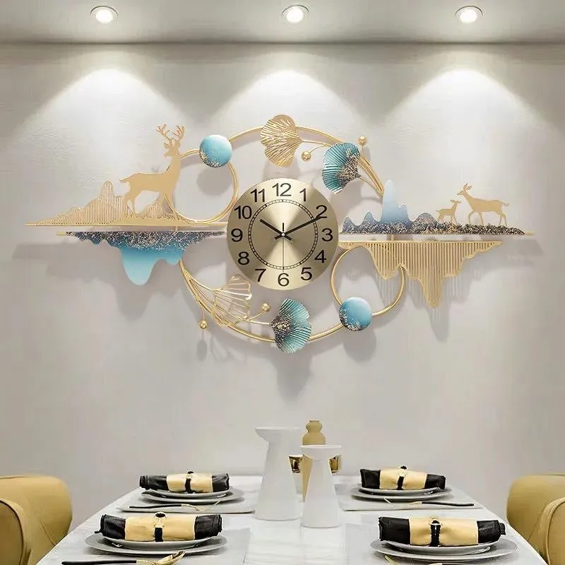 Orologi da parete Soggiorno Orologio di fascia alta Atmosfera creativa Bella Moda di lusso Casa Ristorante Personalità Decora