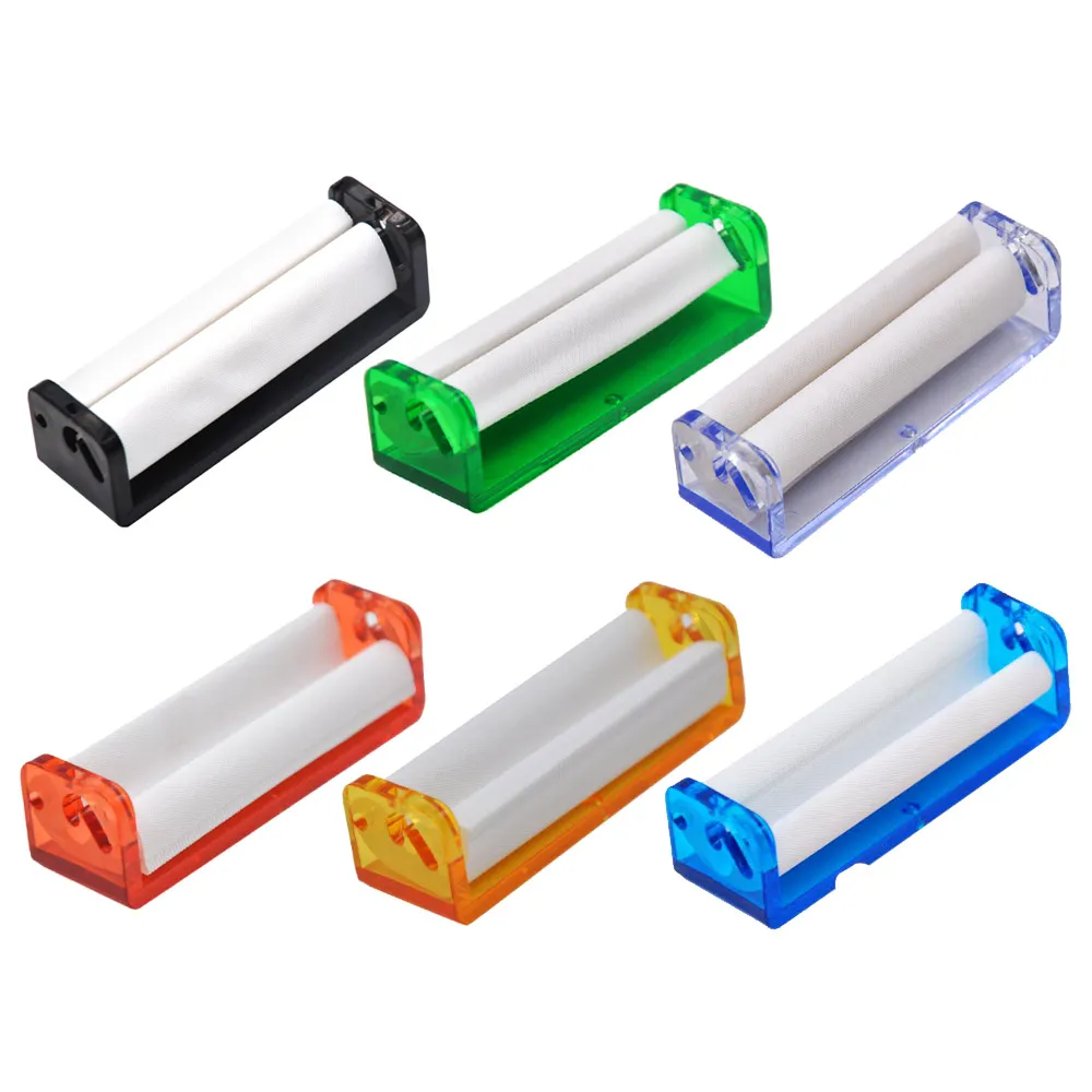 HORNET Plastic Rolling Machines Transparent Smoke Cigarette Roll Paper Machine Tobacco Hand Roller For 78MM Mix Color