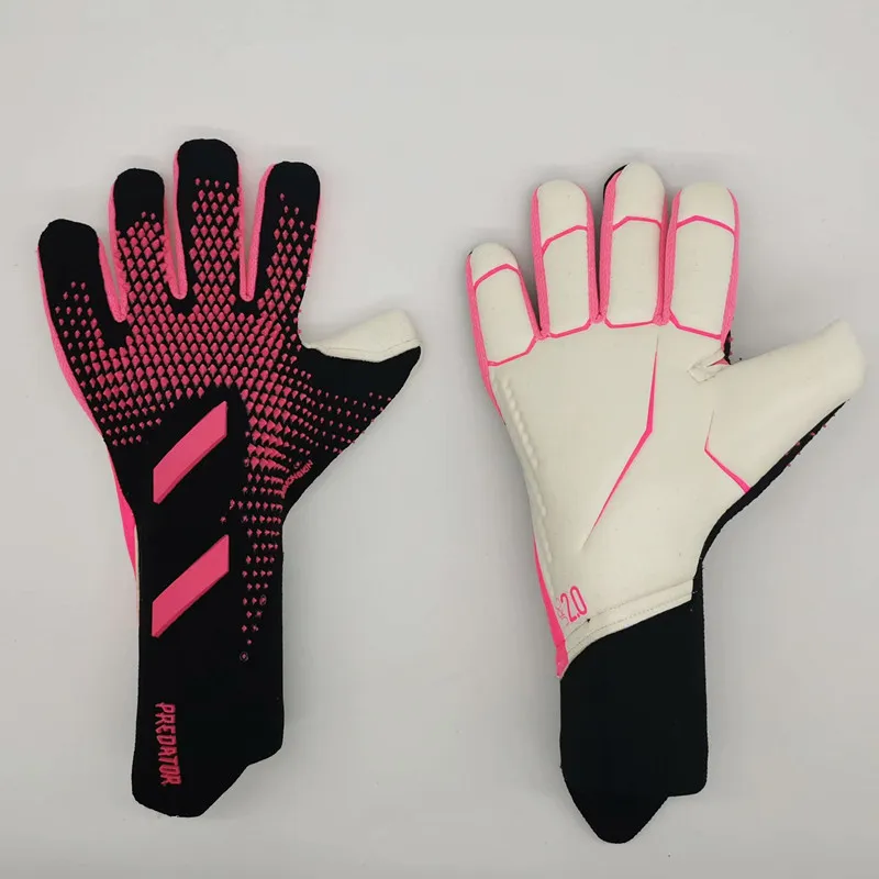 2024 Goalkeeper Gloves with Finger Protection Soccer Football Gloves for Adults Kids Viscose Thicker Striped Breathable Unisex Multiple