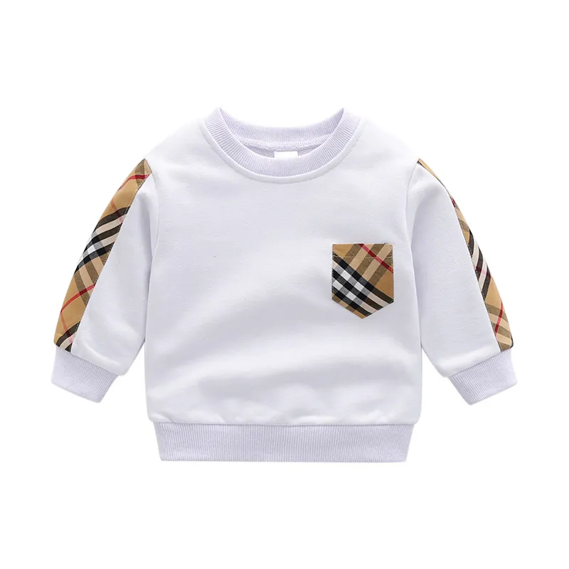 Baby Boys Girls Plaid Sweaters Pullover Spring Autumn Kids Clothes Tops Long Sleeve Sweatshirts Children Cotton Sweater