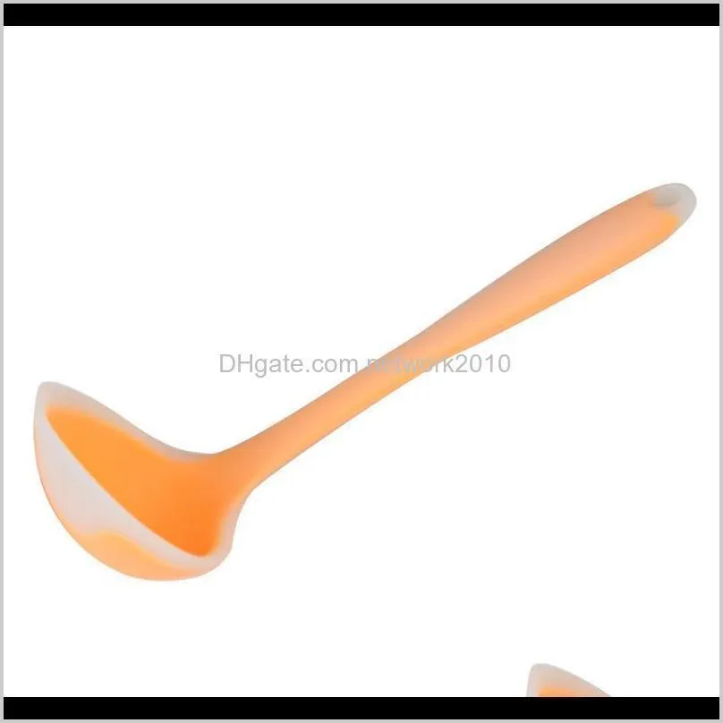 Translucent Silicone Spoon Nonstick Anti High-Temperature Soup Scoup Cooking Tools Kitchen Supplies SUB Sale