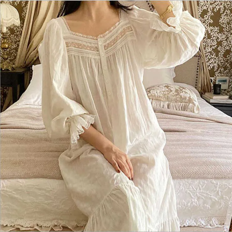 Night Dress Floor Length Soft Long Sleeve Nightgowns Save Big On