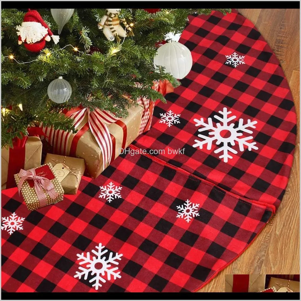 Festive Party Supplies & Garden Drop Delivery 48 Inch Skirt Merry Decorations For Home Christmas Tree Ornament Xmas Navidad Gifts Year 2021 2