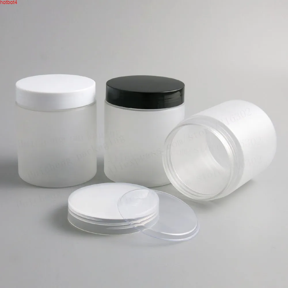 20 x 250g 250ml Frost PET Jars Containers with Screw Plastic lids 250cc 8.33oz Empty Transparent Cream Cosmetic Packaginggoods