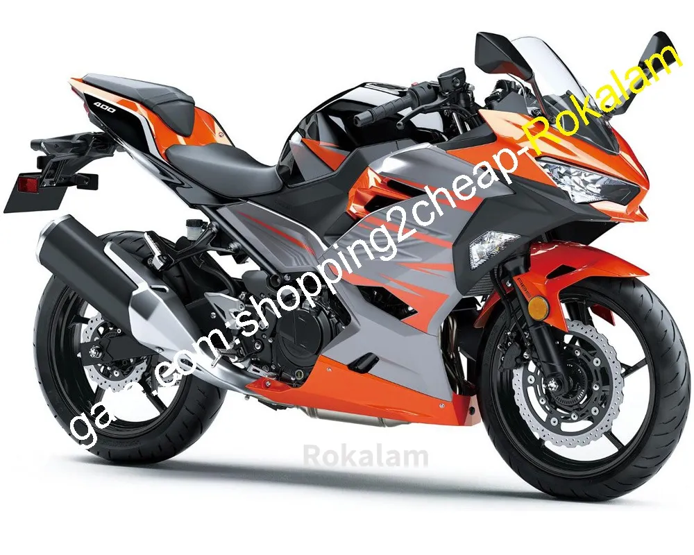 Feedings para Kawasaki Ninja 400 2018 2019 2020 Ninja400 Ninja-400 18 19 20 ABS Bodywork Black Orange Silver Kit