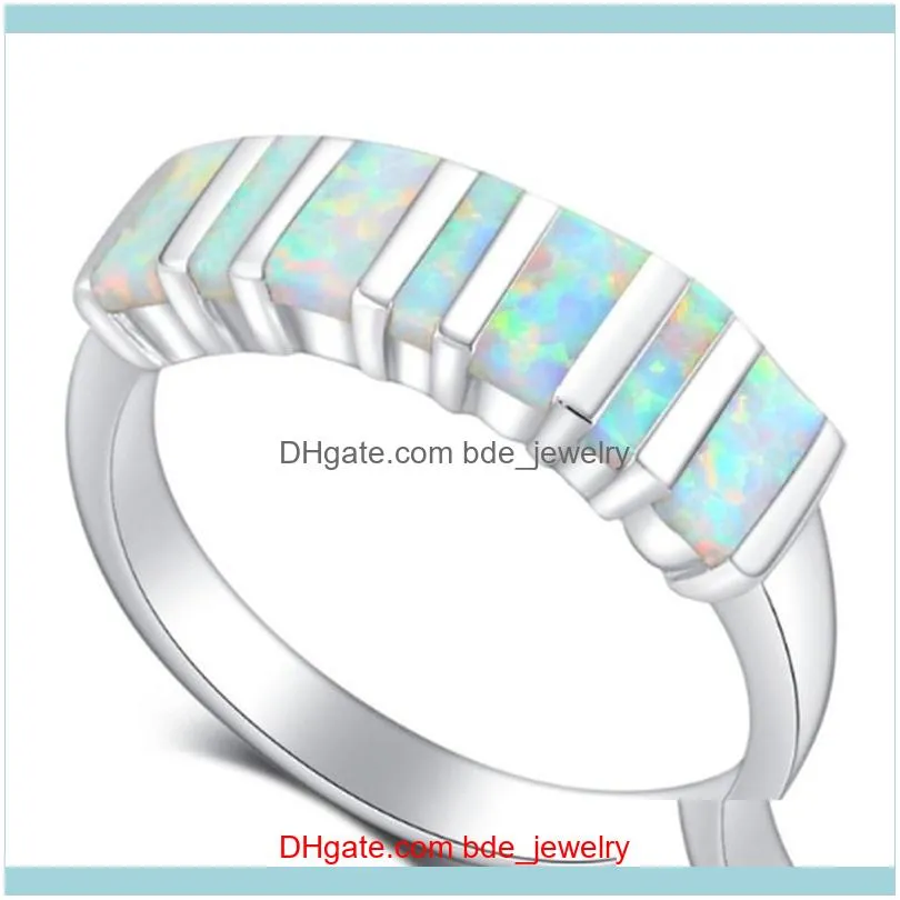 Wedding Rings Fashion Glamour Romantic Opal Men`s Women`s Holiday Gift Ring Boutique Jewelry Wholesale