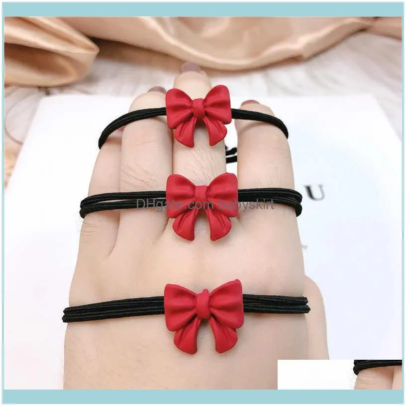 Hair Pins Alloy red bow pin Korean net red isn girly back of the head clip headdress