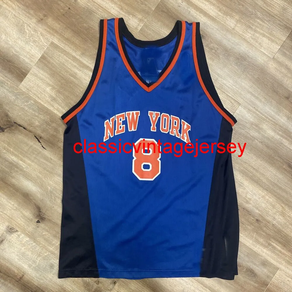 Stitched Men Women Youth Vintage 90-talet Latrell Sprewell Champion Jersey broderi Anpassad valfritt namn XS-5XL 6XL