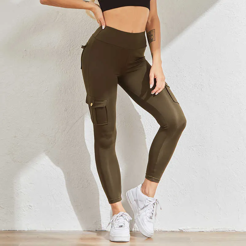 CHRLEISURE High Waist Booty Lifting Gym Leggings With Pockets With Pockets  For Women Seamless Push Up Workout Pants From Cong04, $8.9