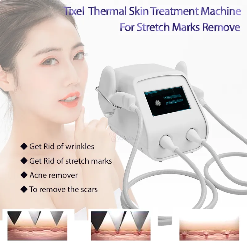 Portable Tixel Thermique Fractionnel RF Machine Pigment Cicatrices Enlèvement Vergetures Enlever Peau Rajeunissement Beauté Équipement