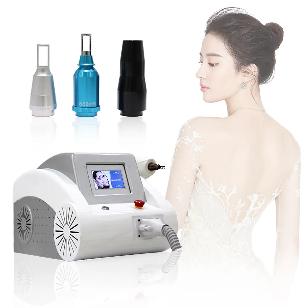 Nd Yag Laser Tattoo Removal Beauty Machine Pigmenti sbiancamento della pelle rimozione dei tatuaggi al picosecondo con 1064nm 532nm 1320nm rimuovere le lentiggini