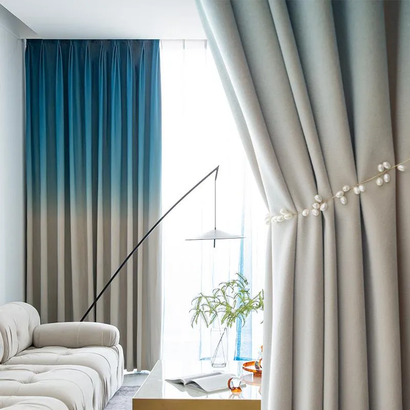 Занавес шторы для гостиной столовая спальня европейский стиль отключения китайской простой современной марли