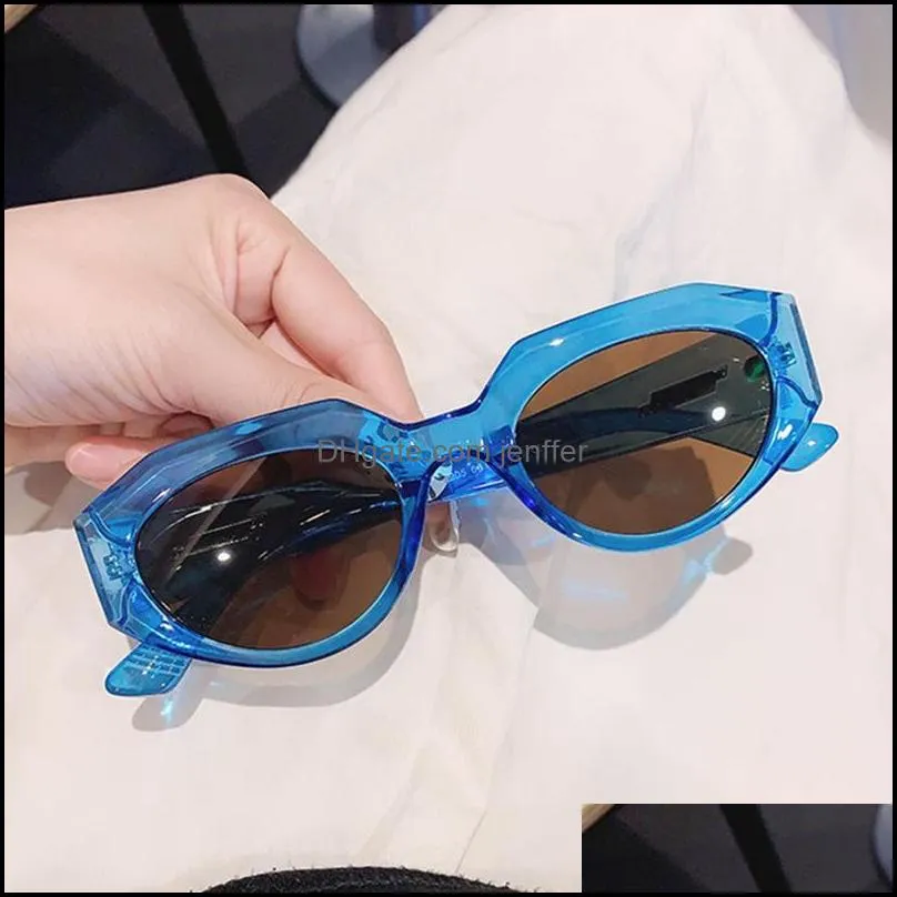Sunglasses Vintage Black Square Women Small Rectangle Sun Glasses Female Gradient Clear Mirror
