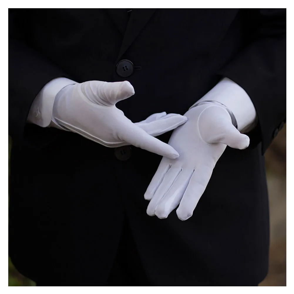 Adult White Polyester Gloves Formal Gloves Tuxedo Honor Guard Parade Shuffle Dance Jewelry Care Performance Party Magic Show Unisex Factory Price Expert Design Quality From Freelady 2.35 DHgate.Com