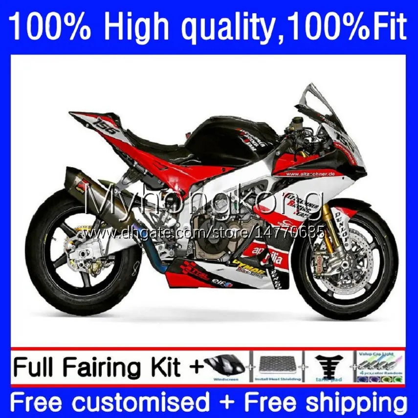 Iniezione per Aprilia Mille RSV 1000 R RSV1000 R RR Corpo 13No.126 RSV1000R RSV-1000 Nero bianco 09 10 11 2012 2013 2014 2015 RSV1000RR 2009 2010 2011 12 13 14 15 Carenatura