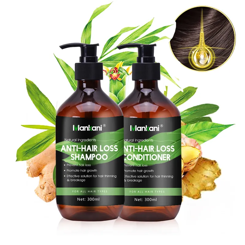 Hair Care Kit 300mL Organic Keratin Prevent Hair Loss Anti-Off Shampoo & Conditioner Ginseng Extract