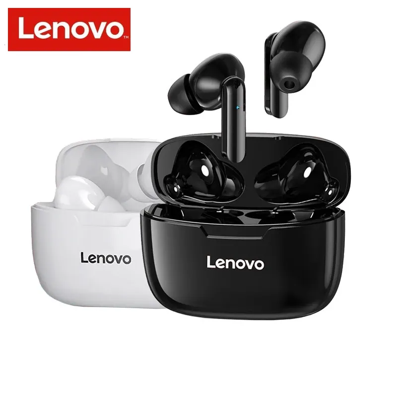 Lenovo XT90 TWS Kulakiçi Bluetooth 5.0 Kablosuz Kulaklıklar Dokunmatik Kontrol Kulaklık MIC 300mAh Şarj Kılıfı Ile Kulak Kulaklık