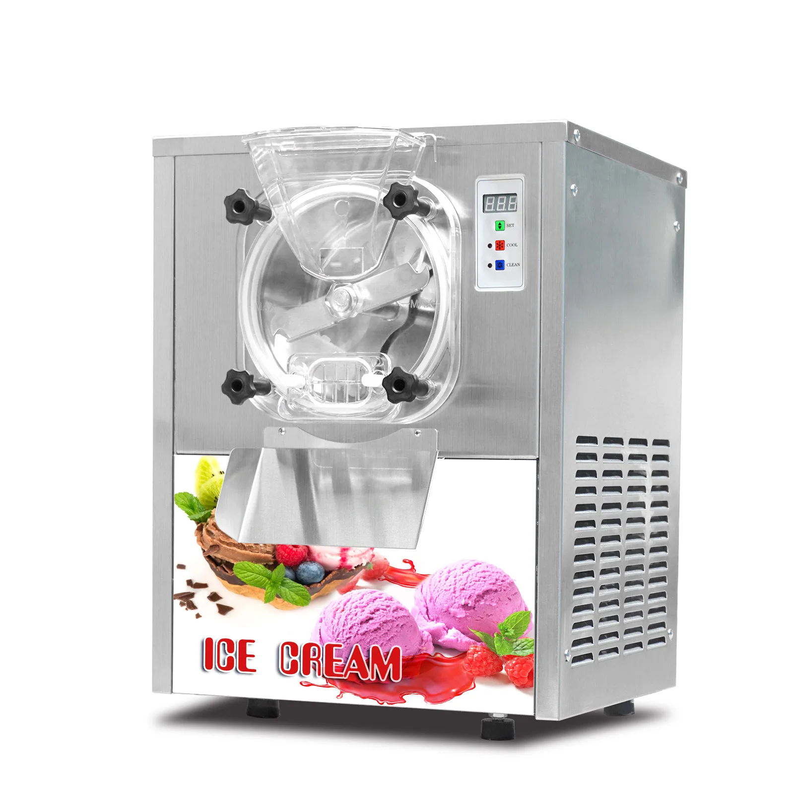 Commercial ETL countertop hard ice cream machine for restaurant