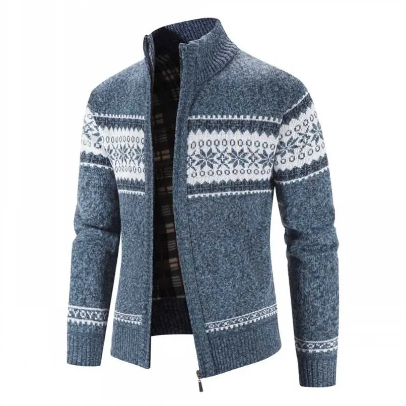 Czytelne męskie swetry jesień zima wełna suwak kardigan swetry mężczyzna casual dzianina swetrenkać mężczyzna 211221